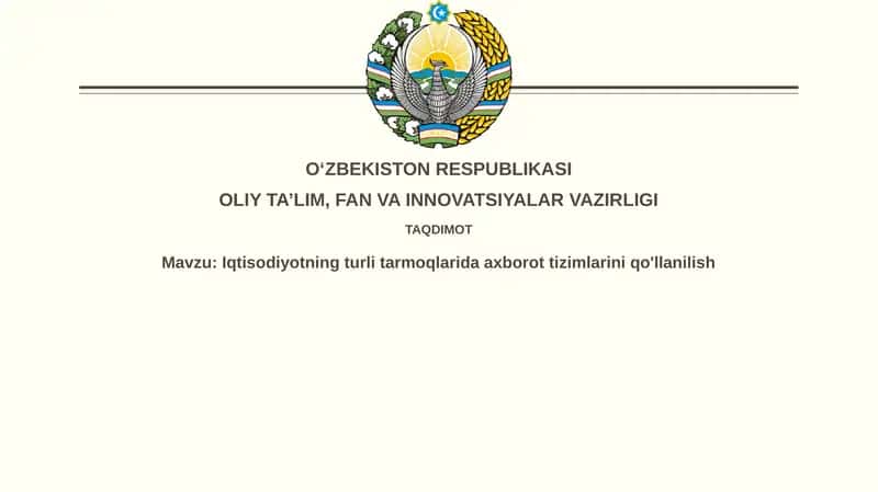 Axborot tizimlari