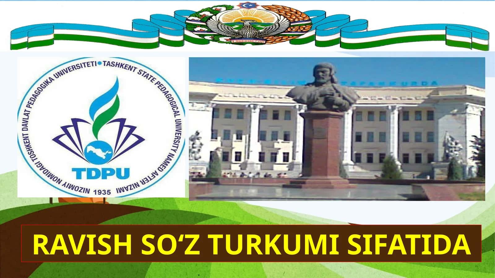 RAVISHSO‘Z TURKUMISIFATIDA
