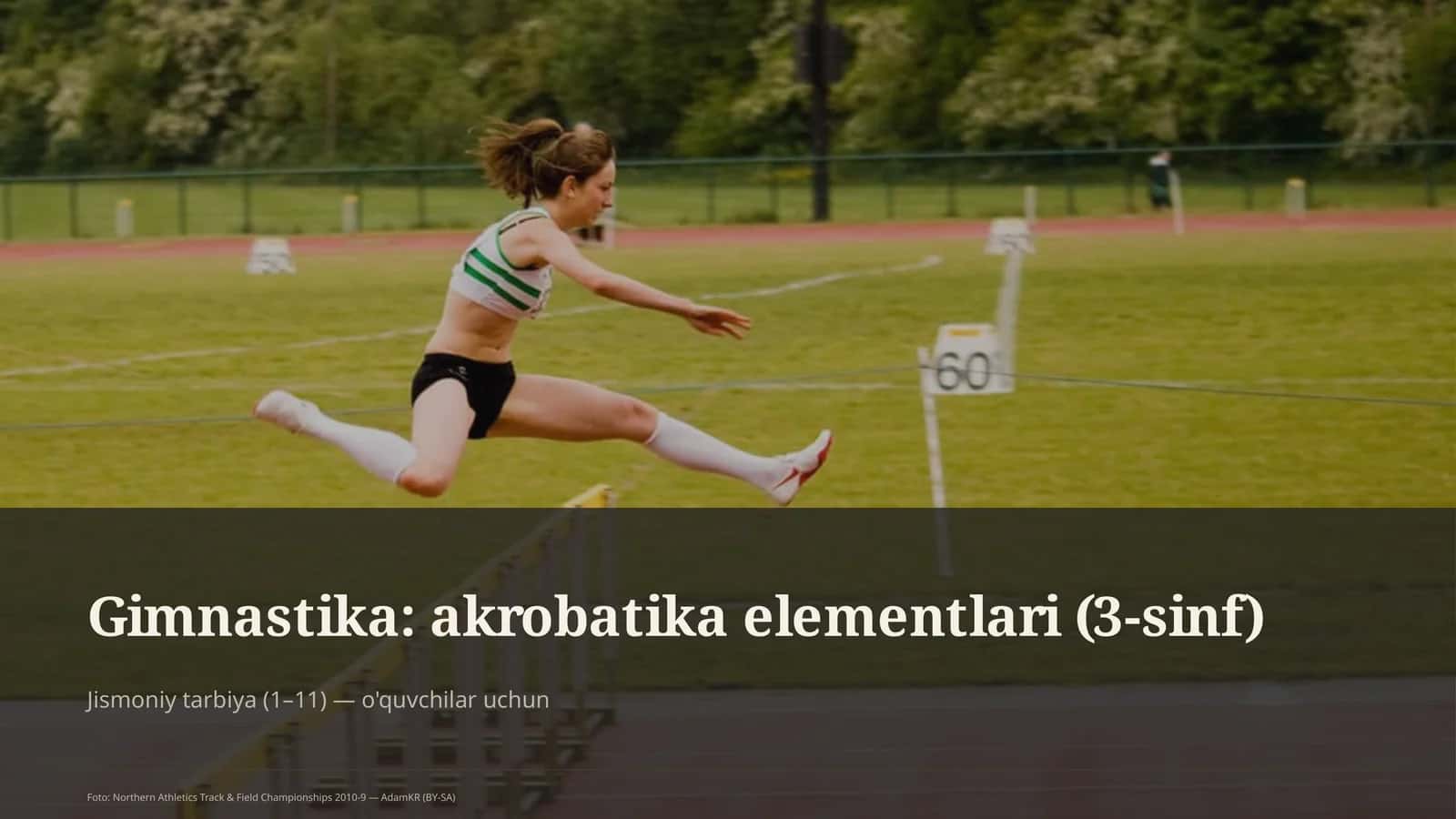 Gimnastika: akrobatika elementlari (3-sinf)