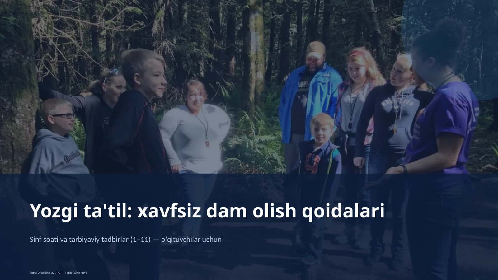 Sinf soati va tarbiyaviy tadbirlar (1–11) — o'qituvchilar uchun
