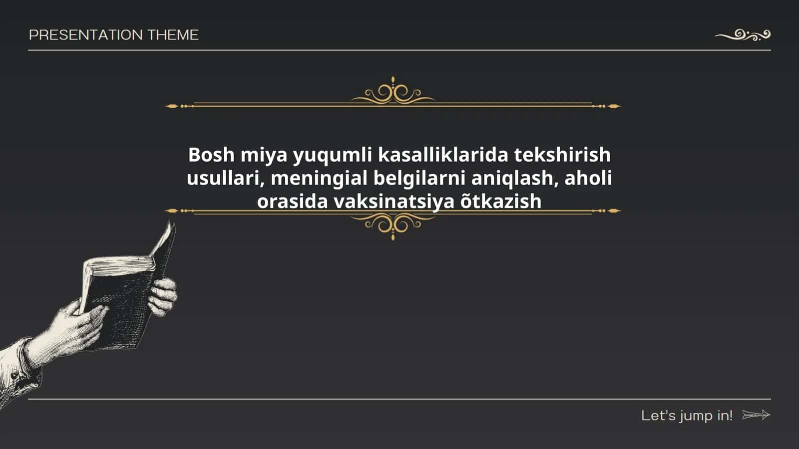 Bosh miya yuqumli kasalliklarini tashxislash