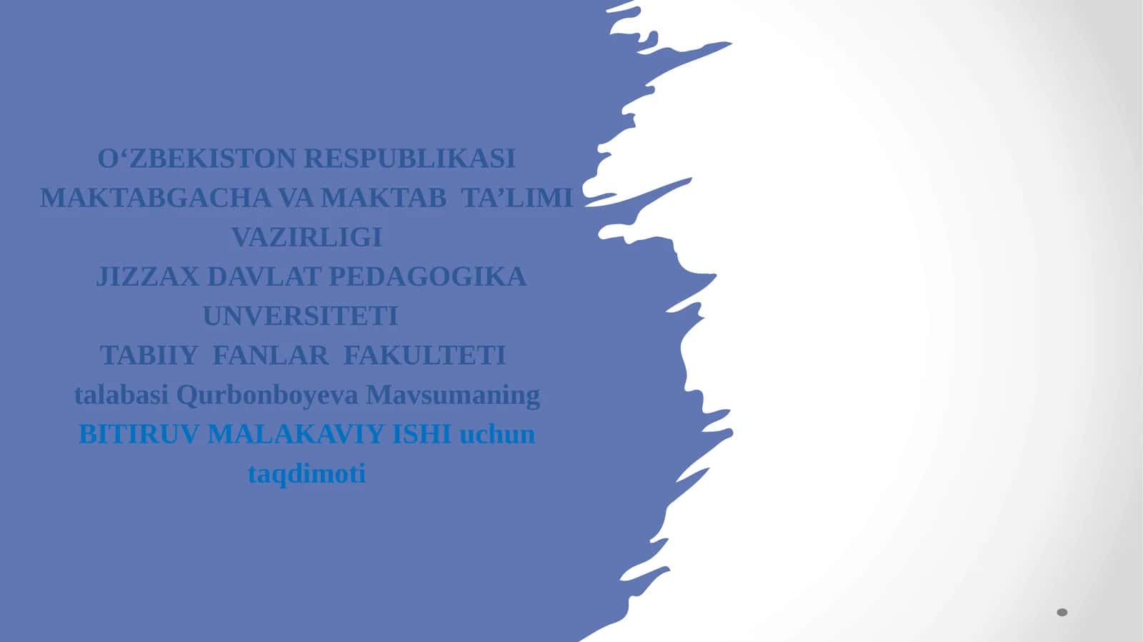 Baxmal tumani tabiiy resurslaridan foydalanish 1