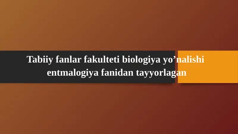 Hasharotlar fiziologiyasi