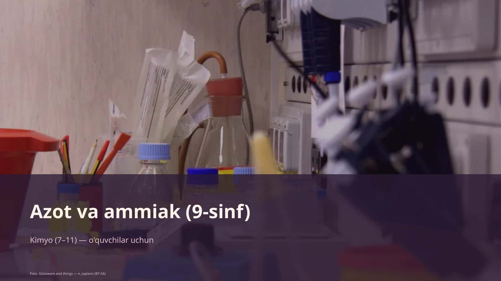 Azot va ammiak (9-sinf)
