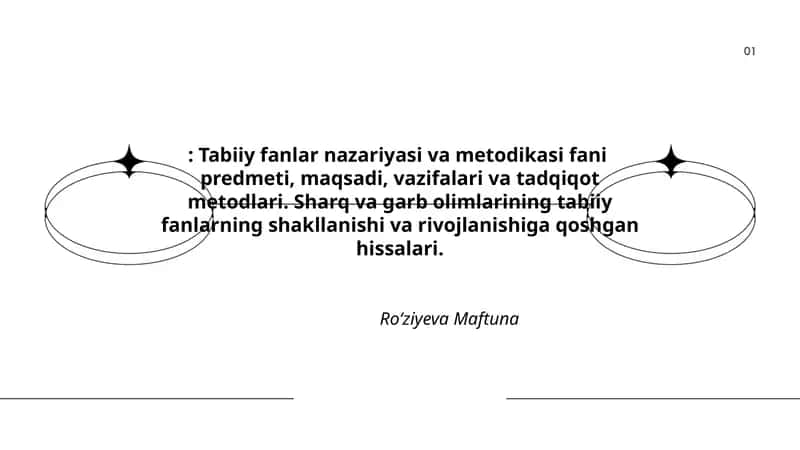 Tabiiy fanlar nazariyasi va metodikasi