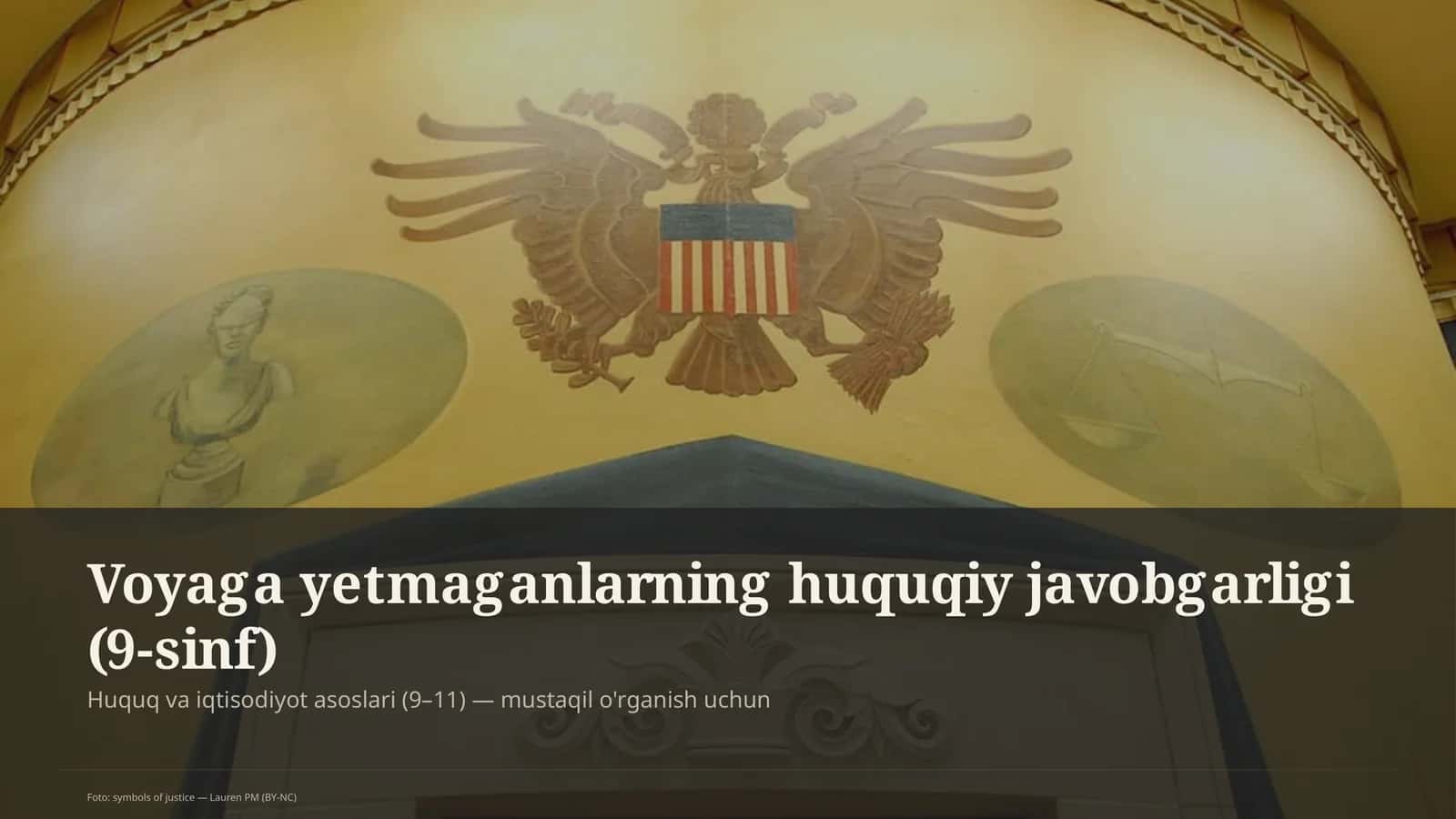 Huquq va iqtisodiyot asoslari (9–11)