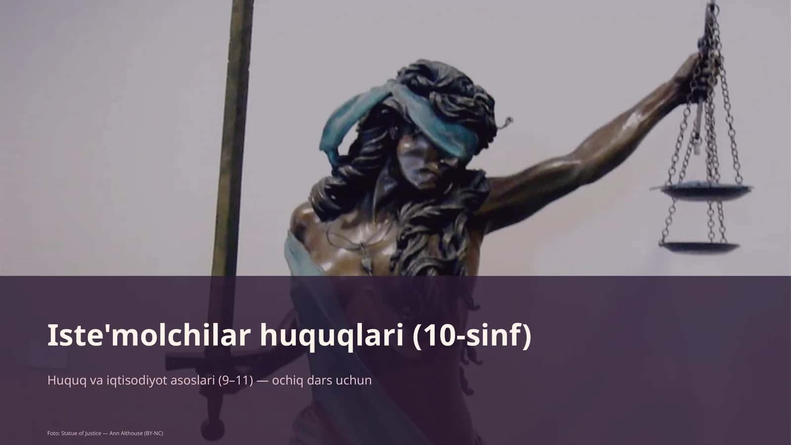 Iste'molchilar huquqlari (10-sinf)