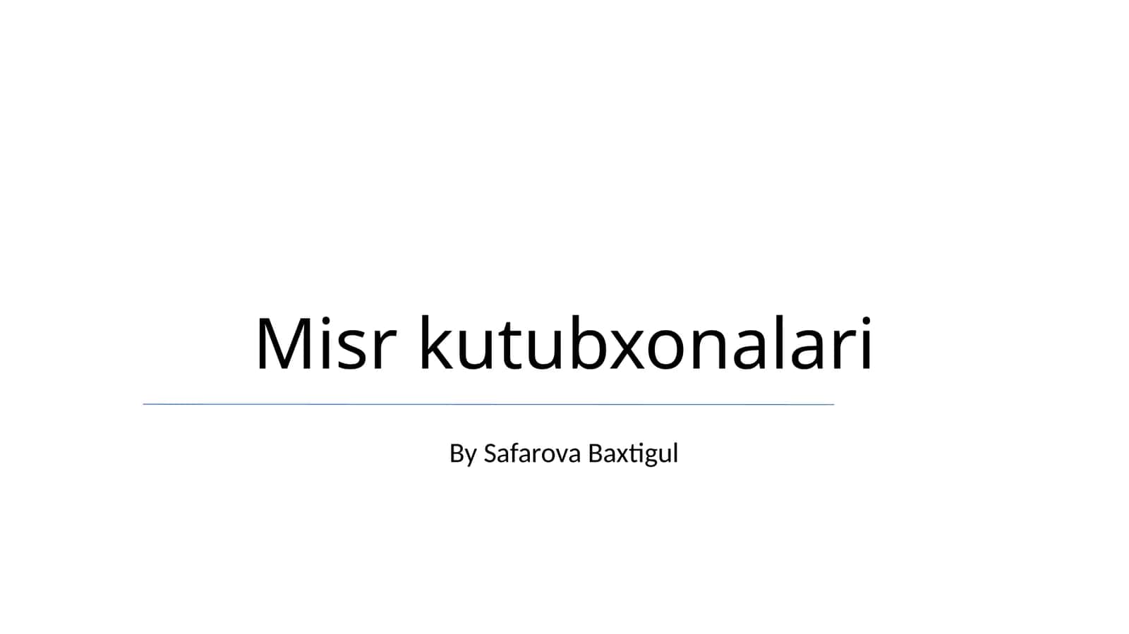 Misr kutubxonalari