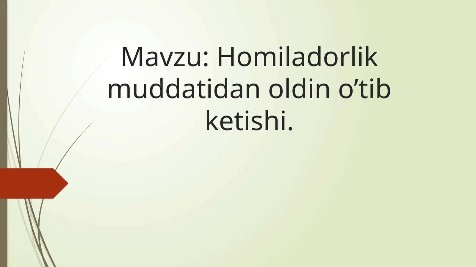 Homiladorlik Muddatidan O'tib Ketishi
