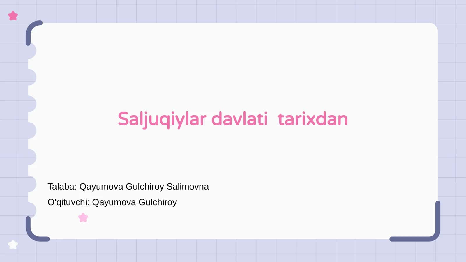 Saljuqiylar davlati tarixdan