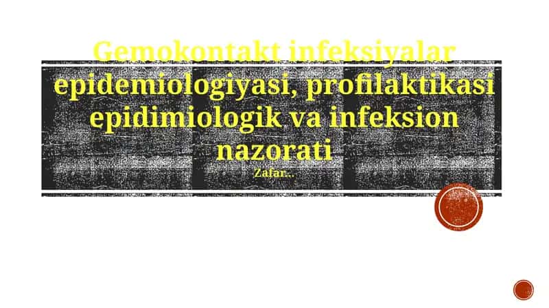 Jinsiy yo'l bilan yuqadigan kasalliklar epidemiologiyasi