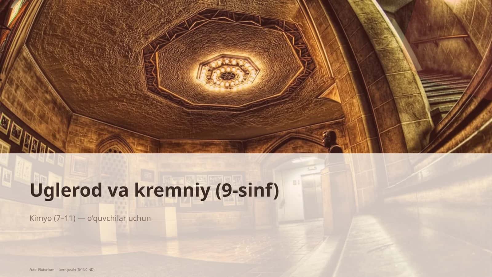Uglerod va kremniy (9-sinf)