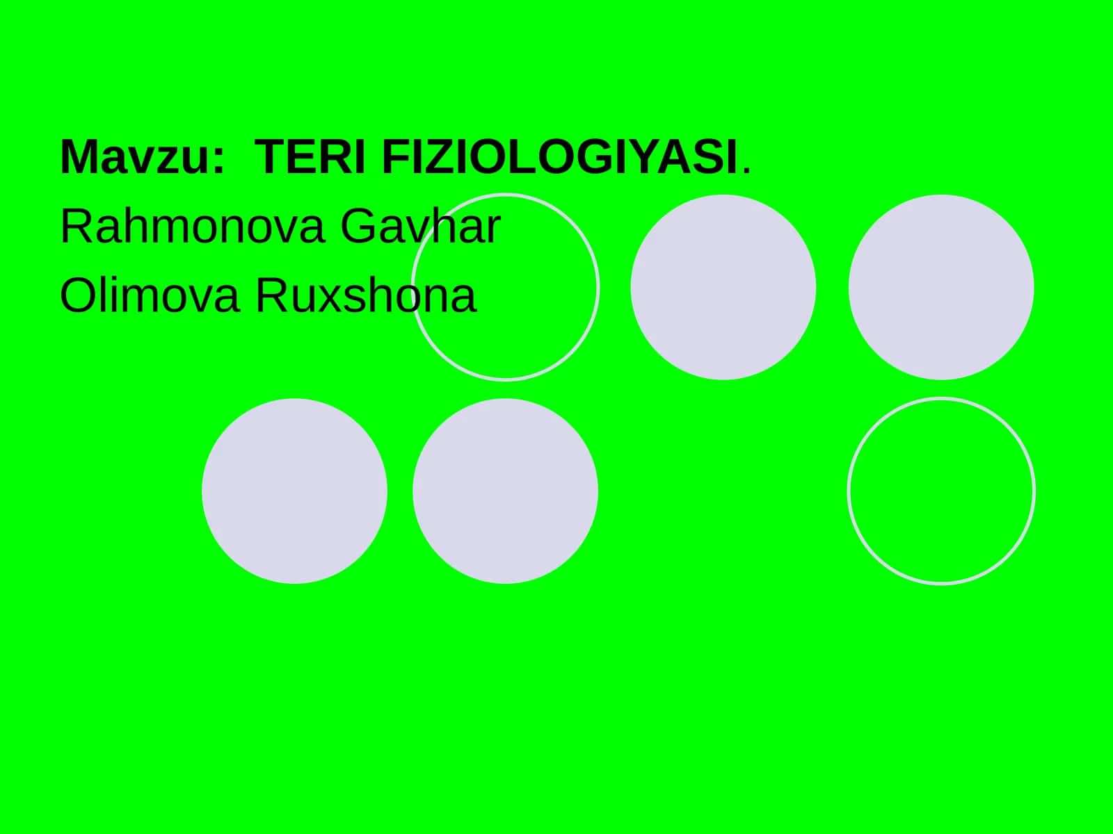 TERI FIZIOLOGIYASI