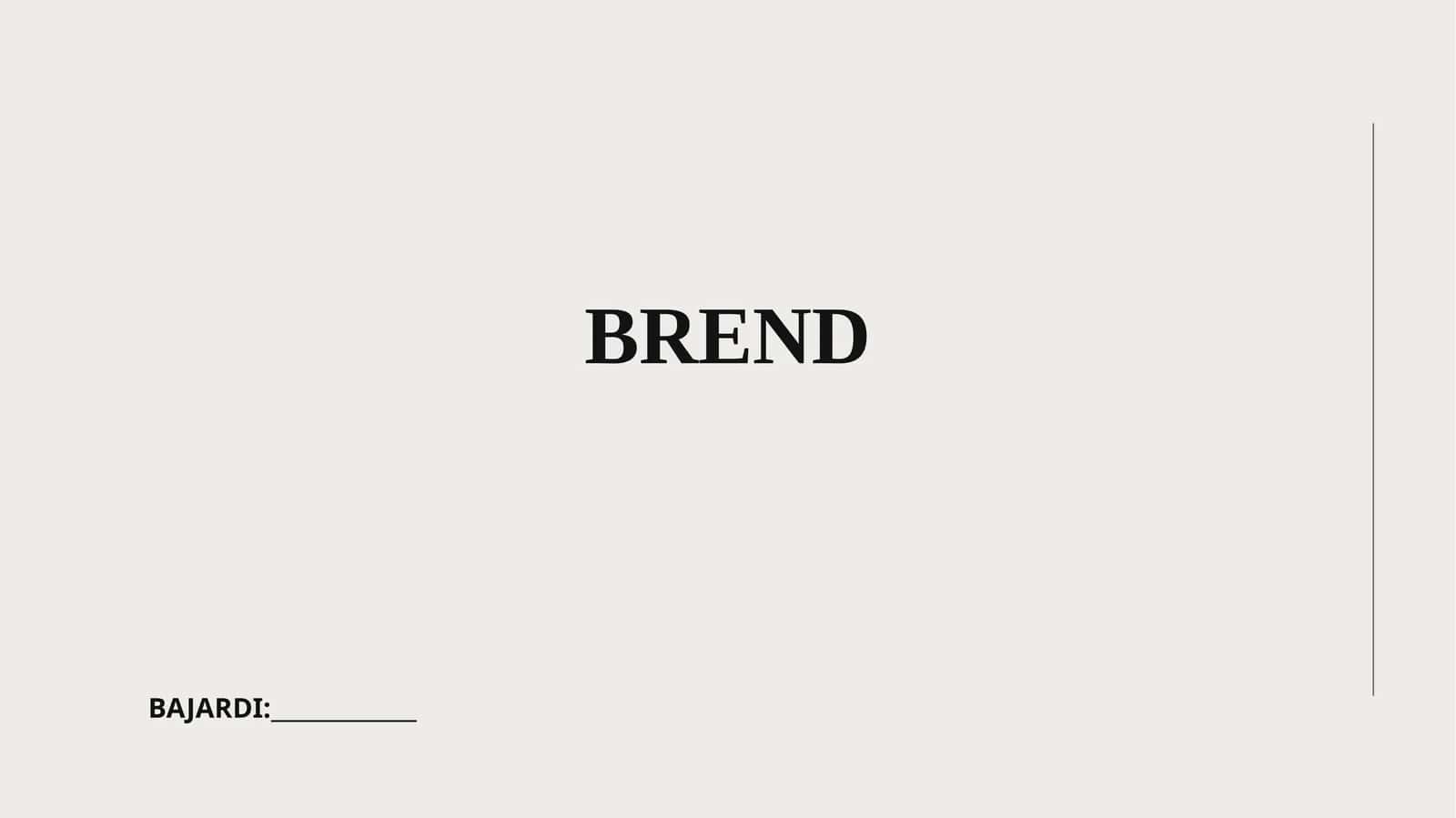 Brend tushunchasi