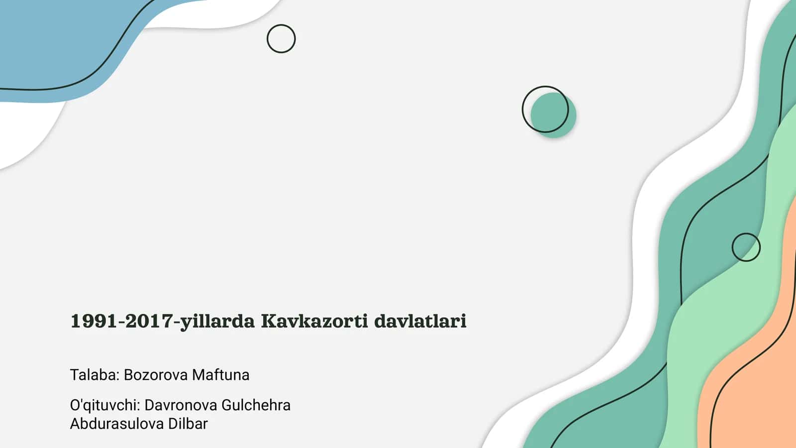 Kavkazorti davlatlari taqsimoti