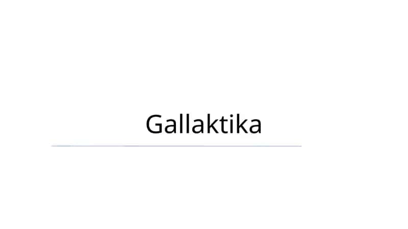 Gallaktika