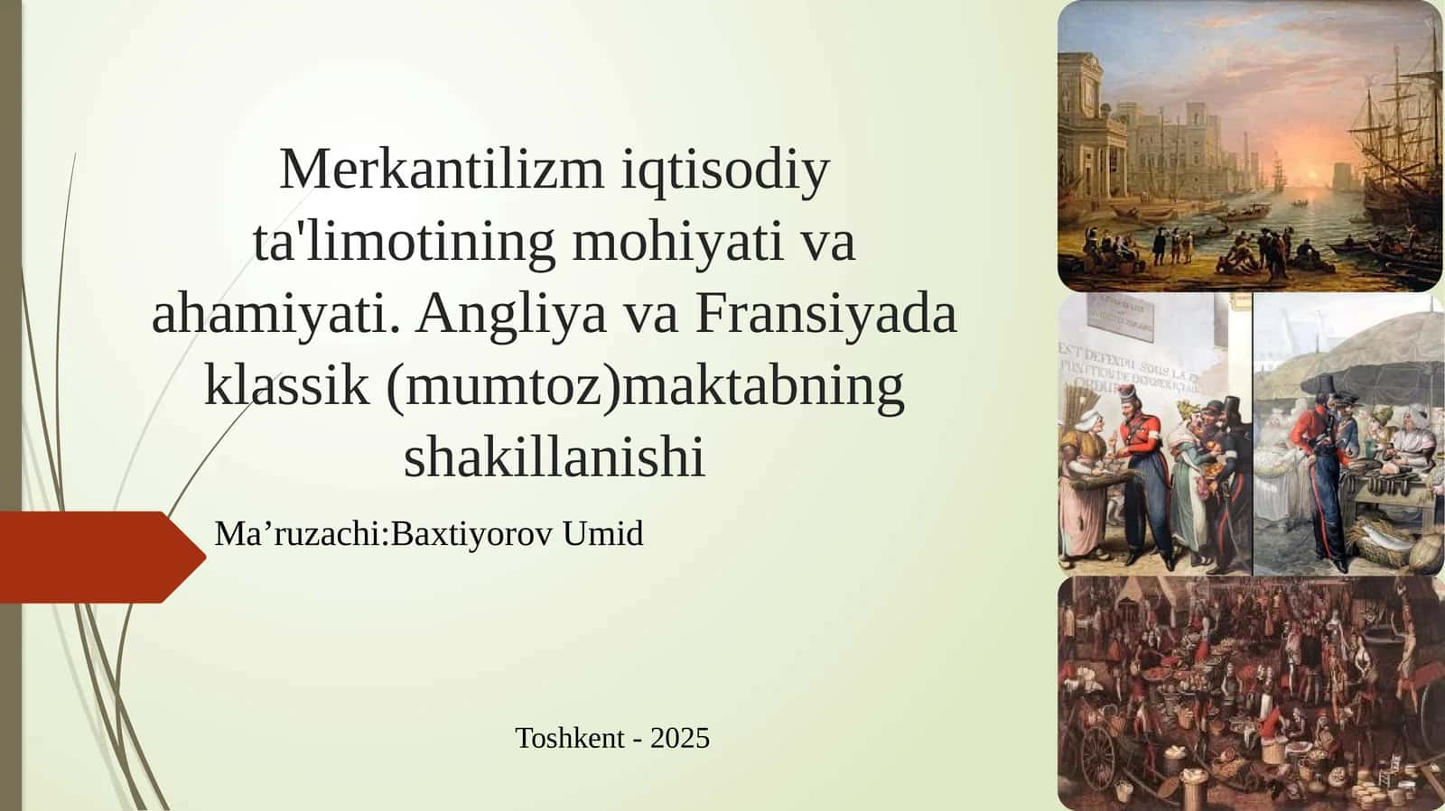 Merkantilizmiqtisodiyta'limotiningmohiyativaahamiyati.AngliyavaFransiyadaklassik(mumtoz)maktabningshakillanishi
