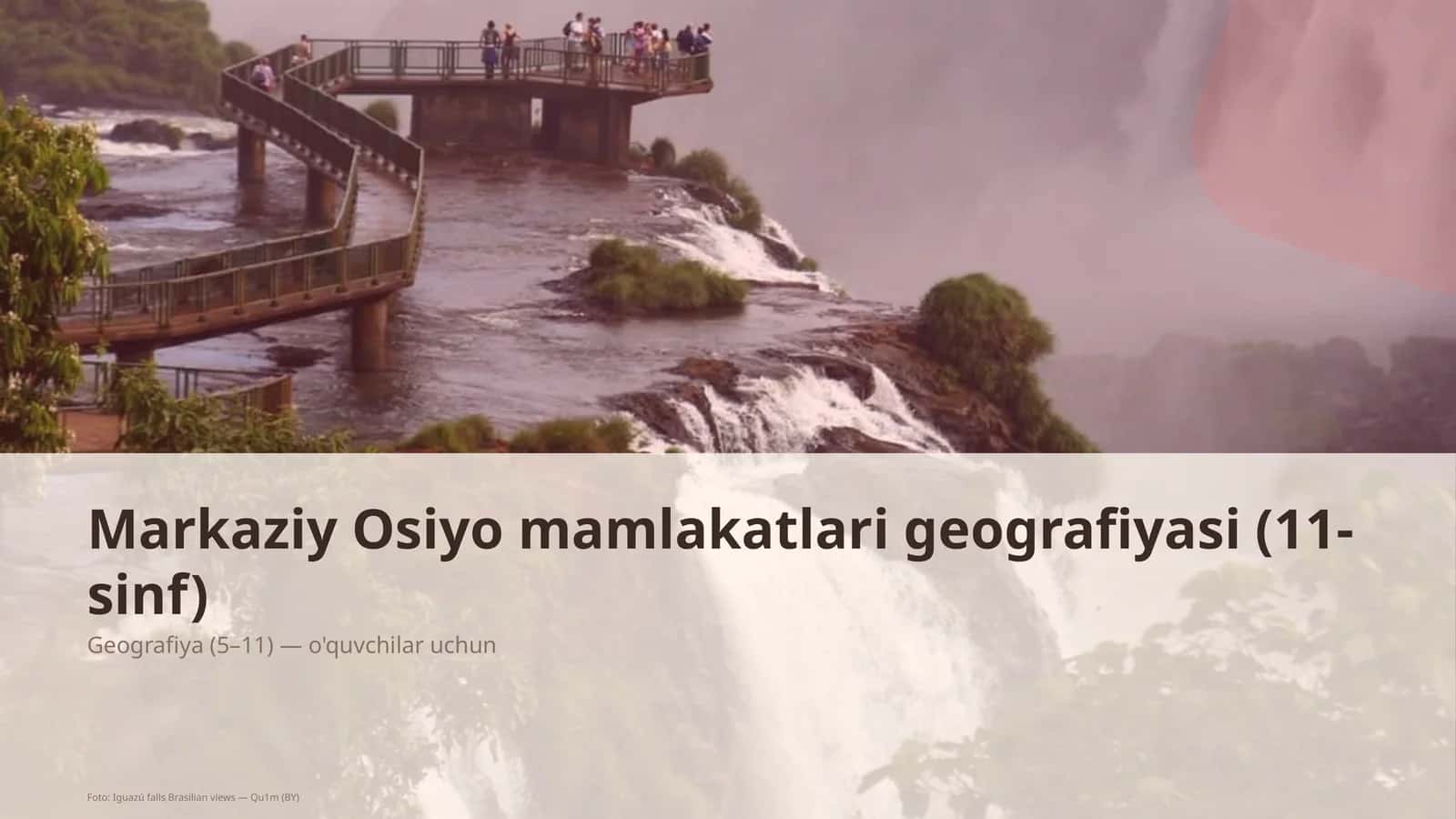 Markaziy Osiyo mamlakatlari geografiyasi (11-sinf)