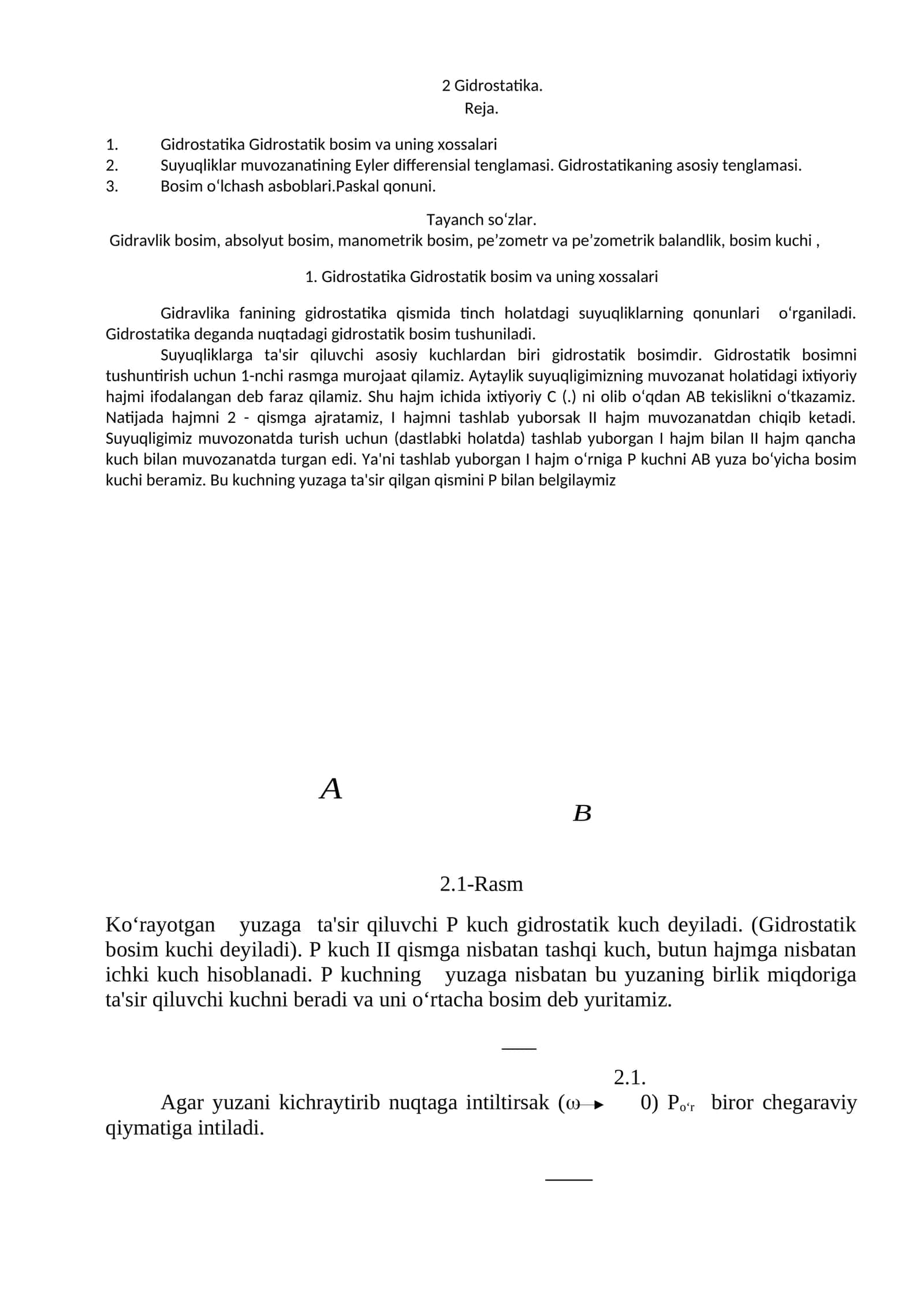 Gidrostatika