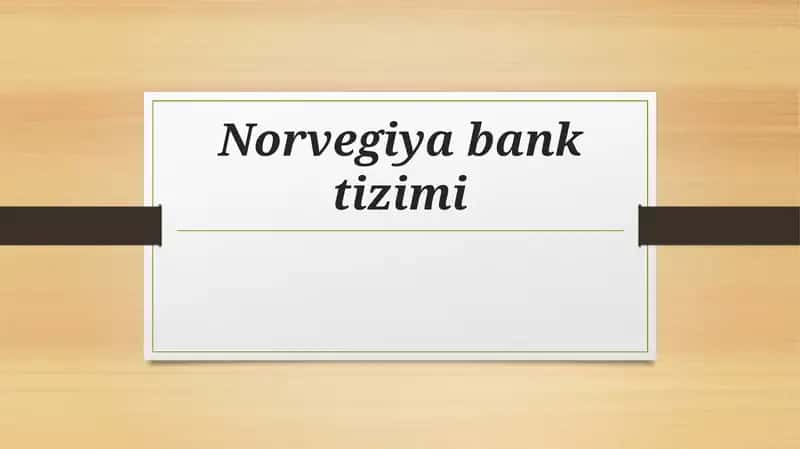 Norvegiya bank tizimi