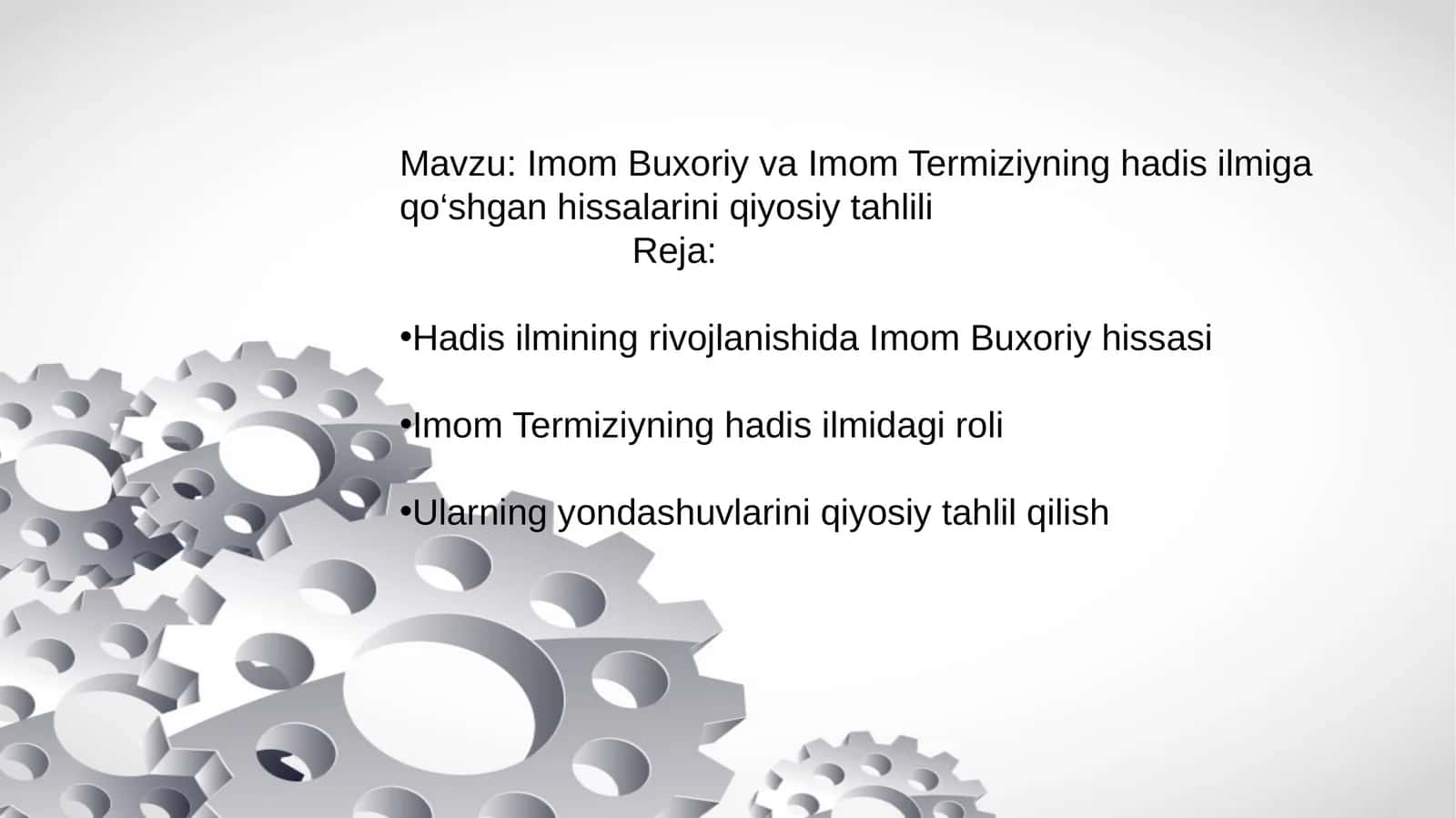 Imom Buxoriy va Imom Termiziyning hadis ilmiga qo‘shgan hissalarini qiyosiy tahlili