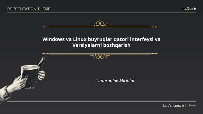 Windows va Linux buyruqlar qatori interfeysi va Versiyalarni boshqarish