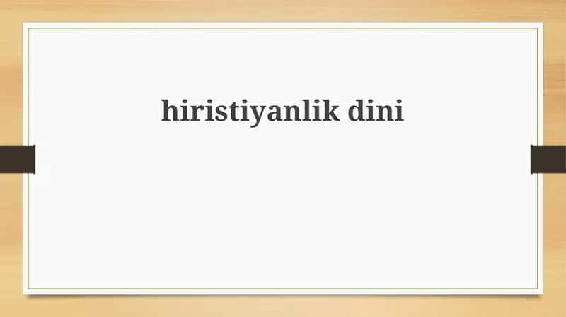 Hiristiyanlikdini