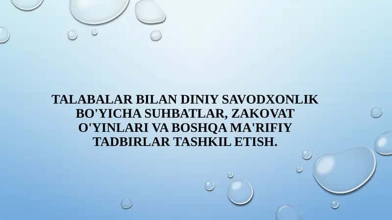 Diniy savodxonlikning talabalar orasidagi o‘rni
