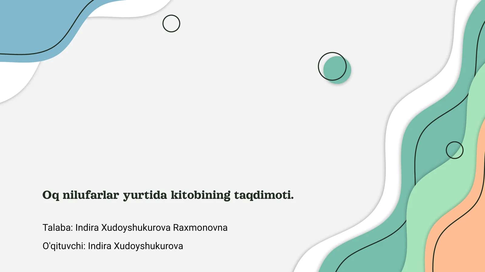 Oq nilufarlar yurtida kitobi