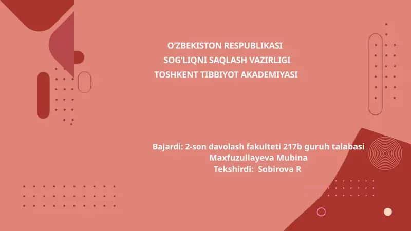 Qon ivish omillarining irsiy kasalliklari. Villebrand kasalligi