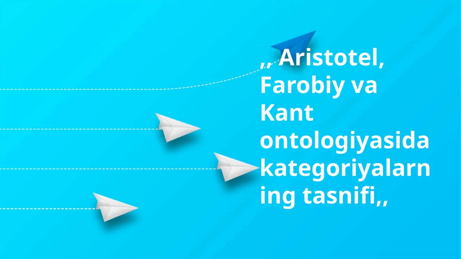 Kant ontologiyasidagi kategoriyalar tasnifi