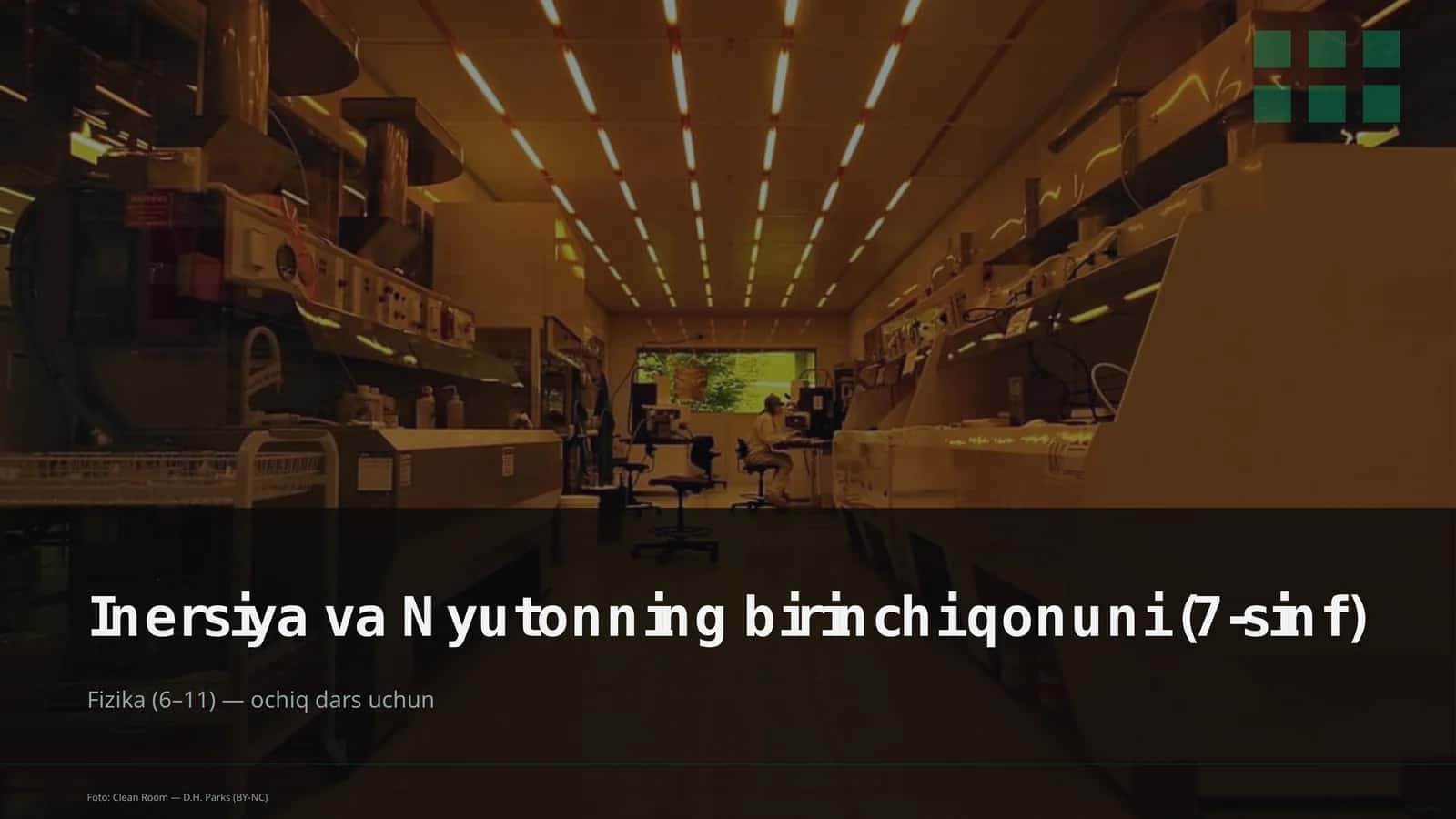 Inersiya va Nyutonning birinchi qonuni (7-sinf)