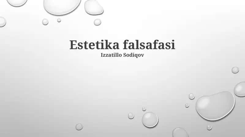 Estetika falsafasi