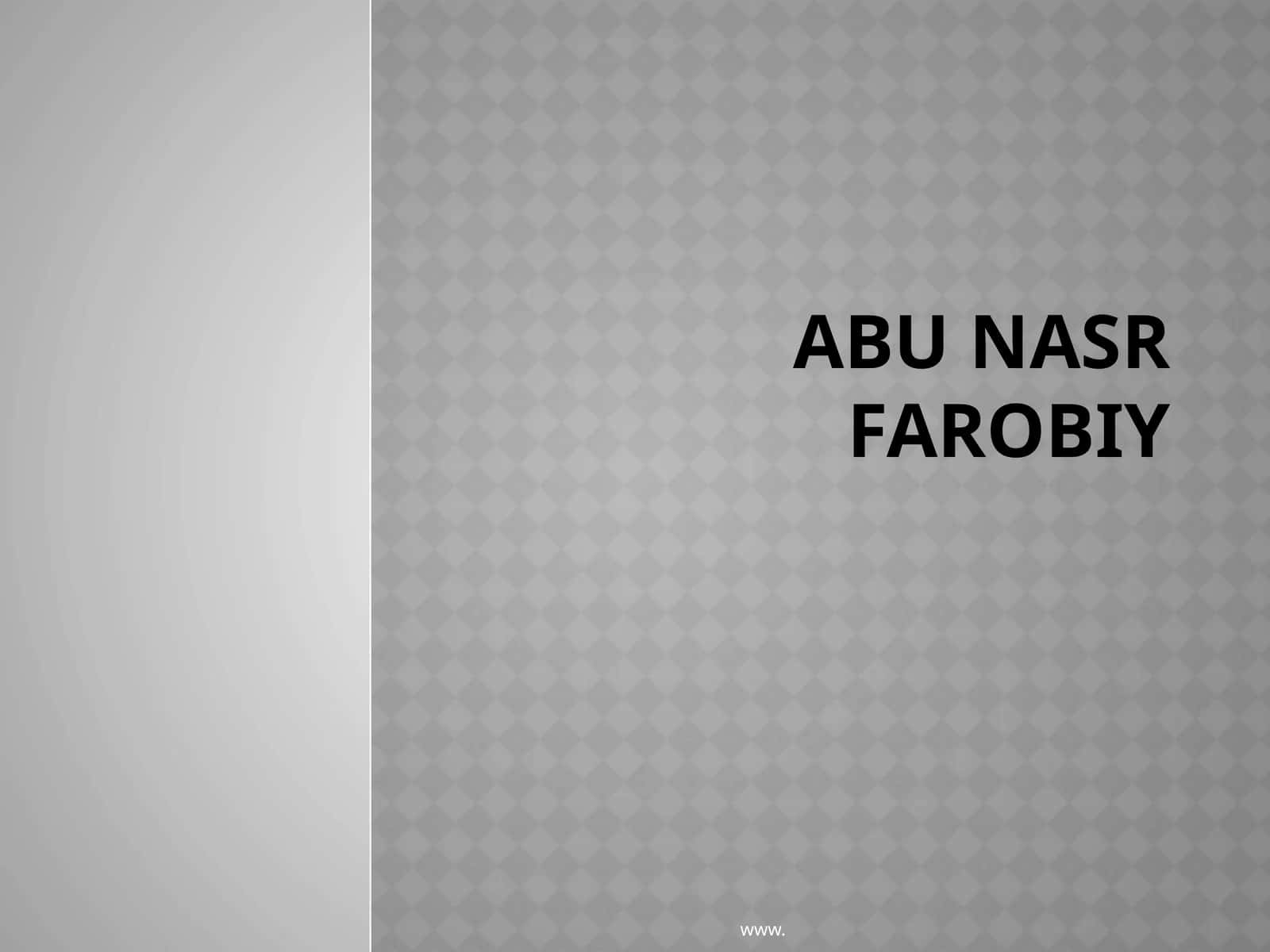 Abu Nasr Farobiy