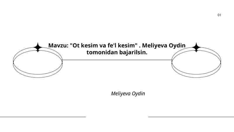 Ot kesim va fe'l kesim