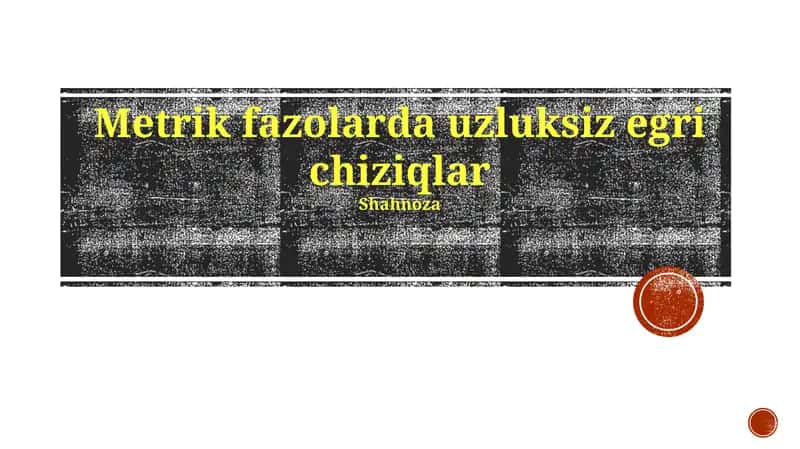 Metrik Fazolar va Uzluksiz Funktsiyalar