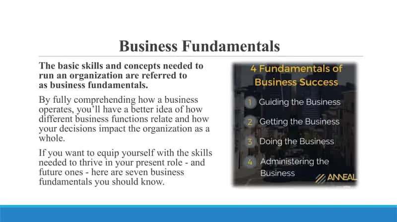 Business Fundamentals