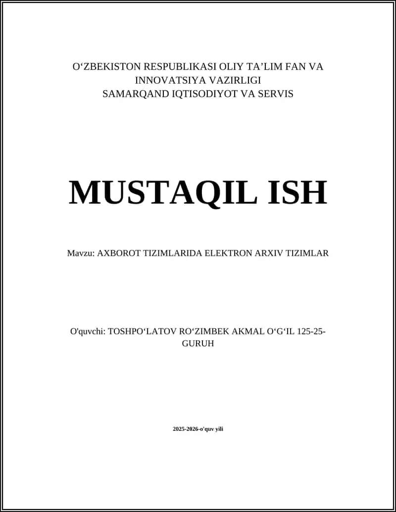 Elektron arxiv tizimlari