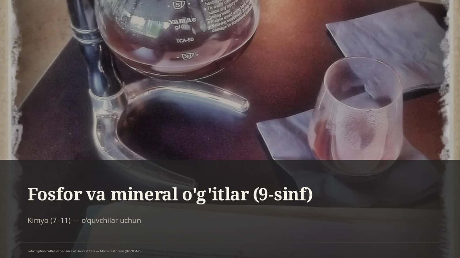 Fosfor va mineral o'g'itlar (9-sinf)