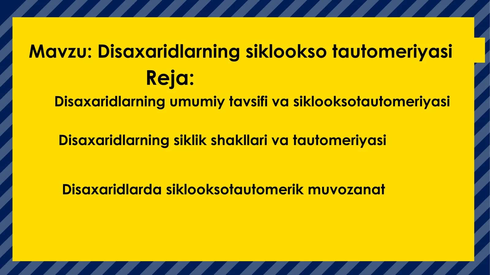 Disaxaridlarningsiklooksotautomeriyasi