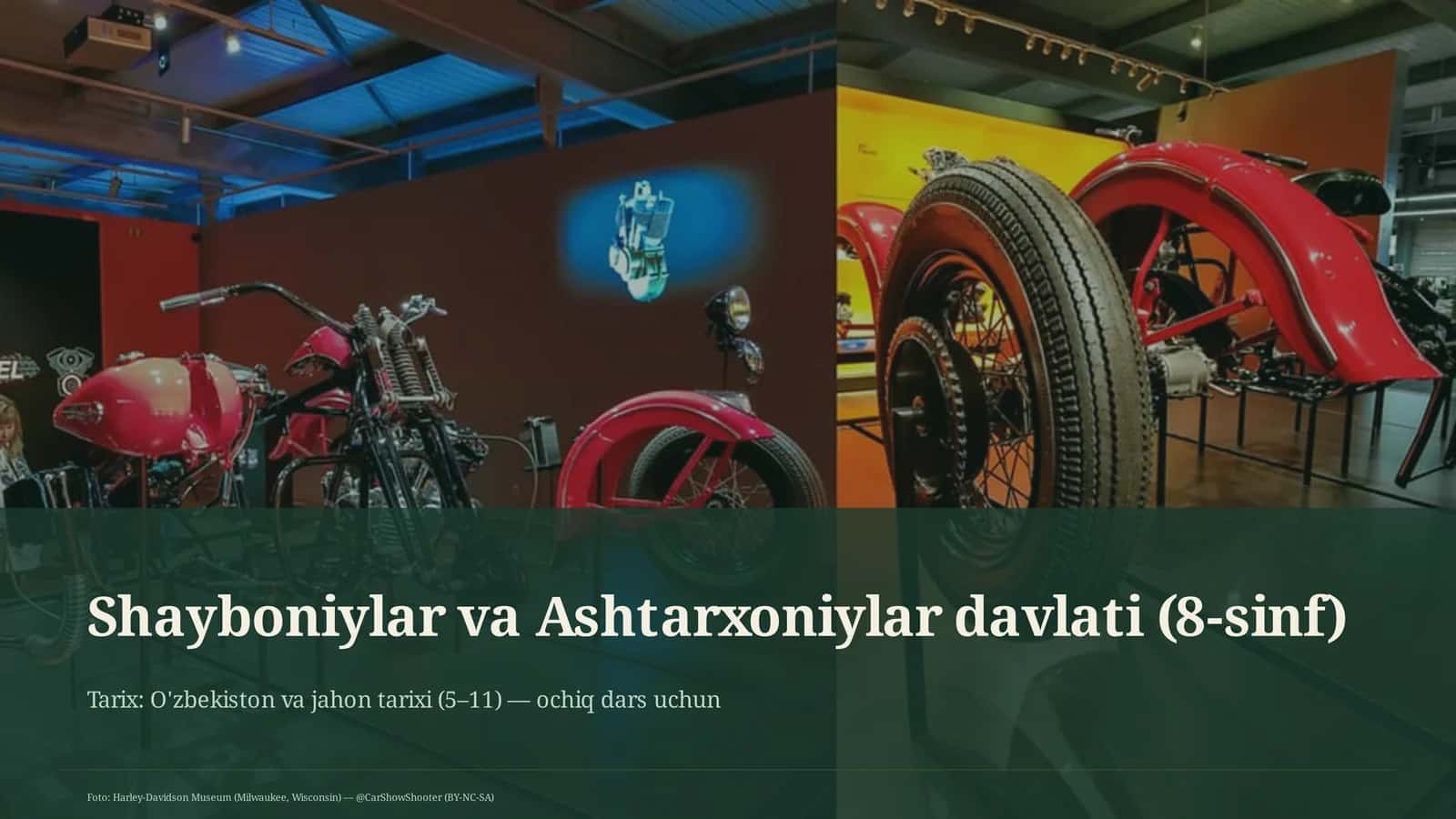 Shayboniylar va Ashtarxoniylar davlati (8-sinf)