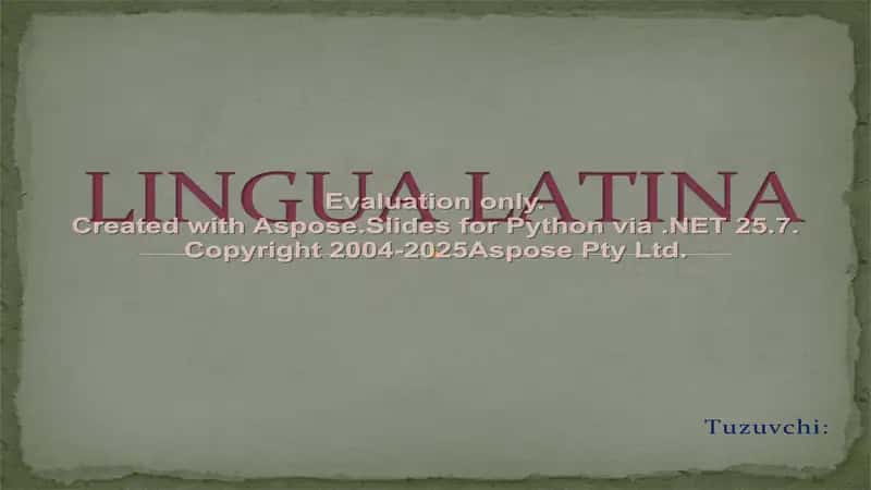 Lingua Latina
