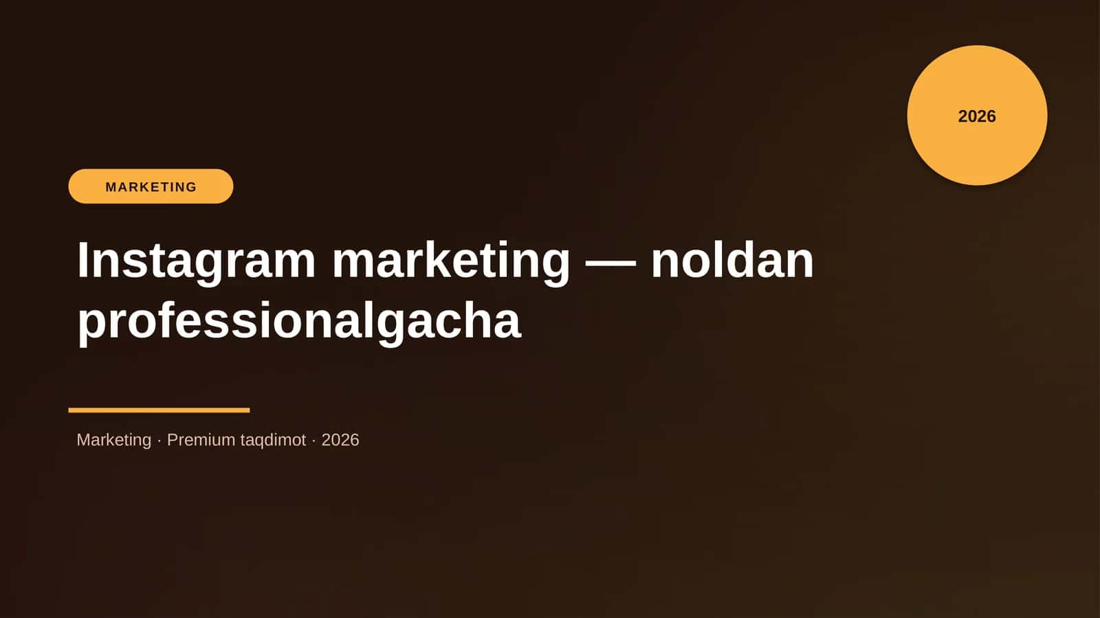 Instagram marketing — noldan professionalgacha