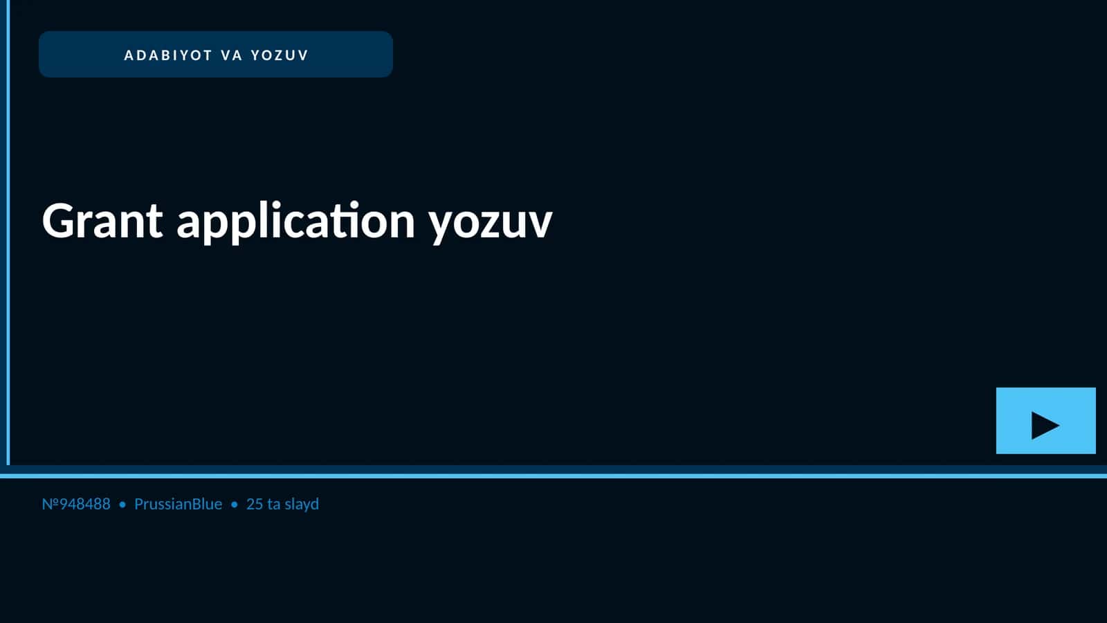 Grant application yozuv