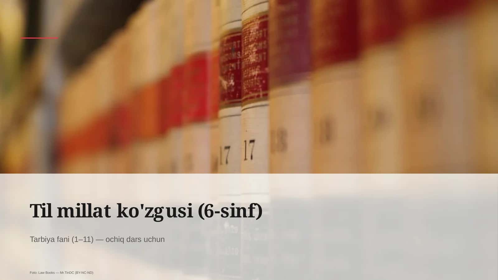 Til millat ko'zgusi (6-sinf)