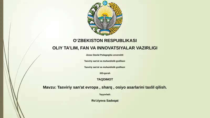 Tasviriy san'at va muhandislik grafikasi