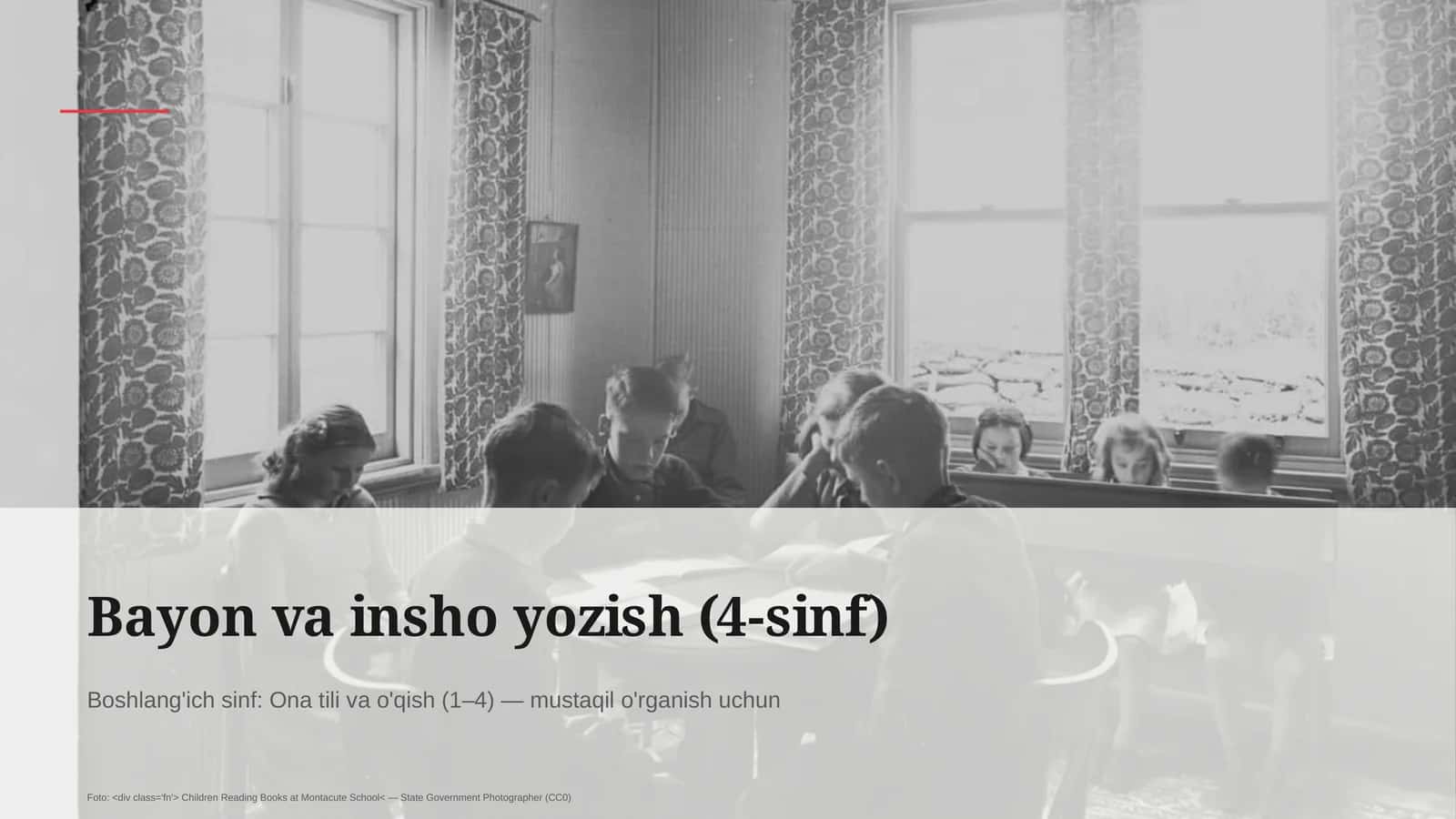 Bayon va insho yozish (4-sinf)