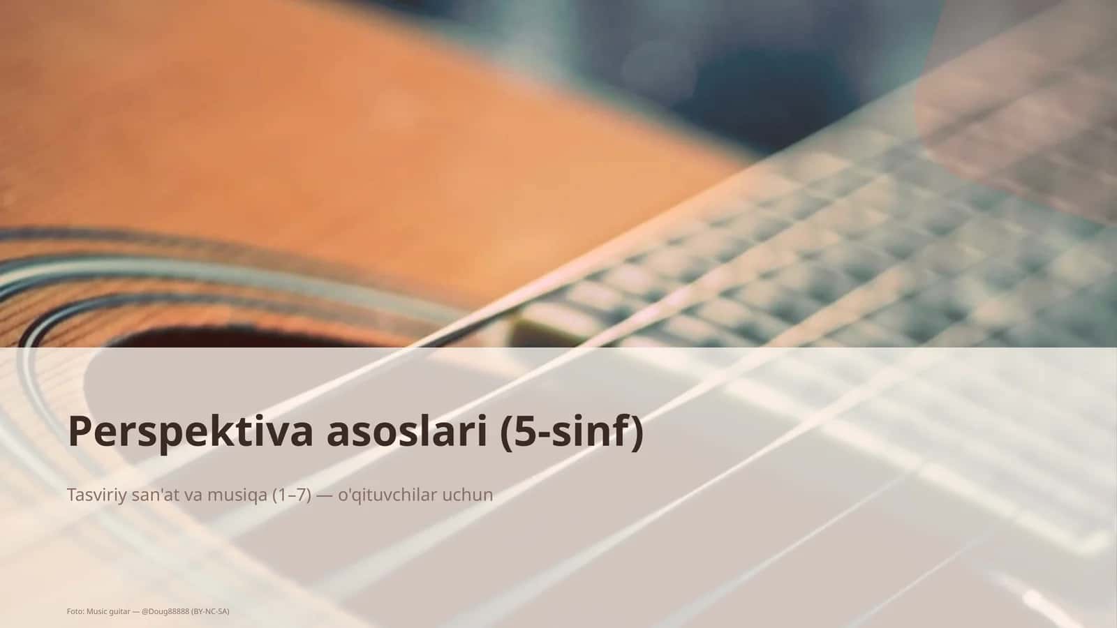 Perspektiva asoslari (5-sinf)