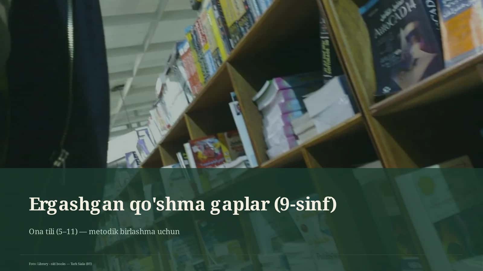 Ergashgan qo'shma gaplar (9-sinf)
