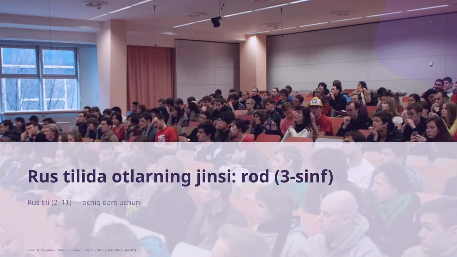 Otlarning jinsi: rod (3-sinf)